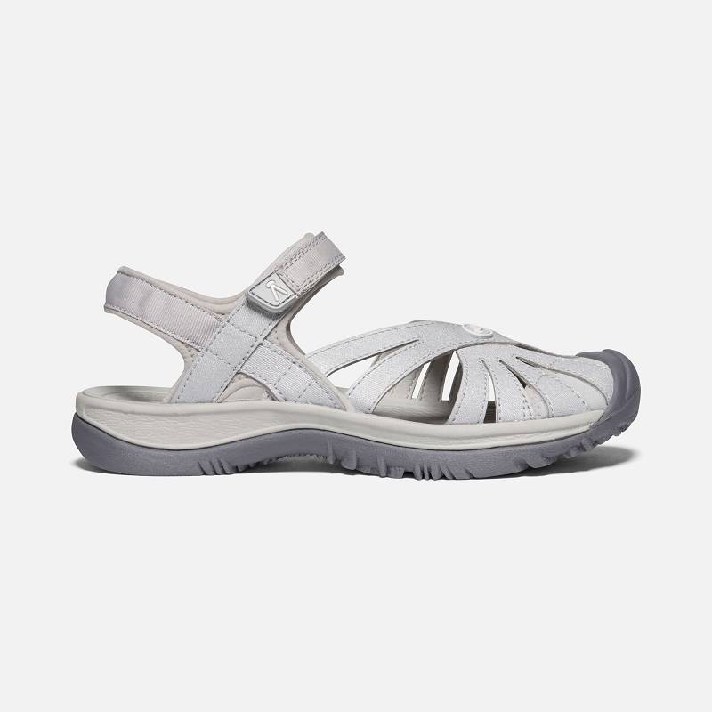 Keen Rose Trekkingsandalen Damen DE-79216 Light Gray/Silver - Keen Damenschuhe Grau